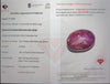$8,250 Appraisal - 5.5 ct Cert. Red Star Ruby gemstone
