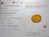 $8,934 Appraisal - 6.55 ct Cert. Yellow Sapphire gemstone