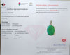 $13,732 Appraisal - 4 ct Cert. Silver Emerald gemstone Pendant