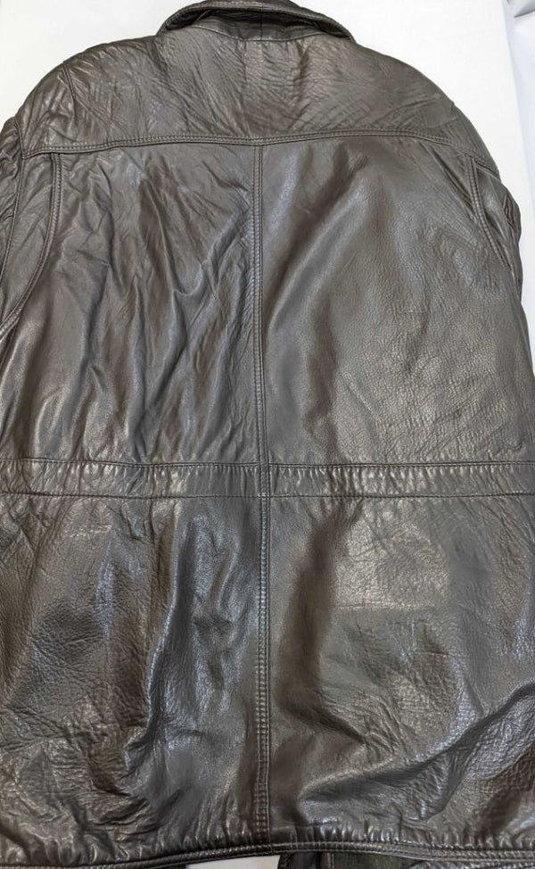 Black Hugo Boss Leather Jacket