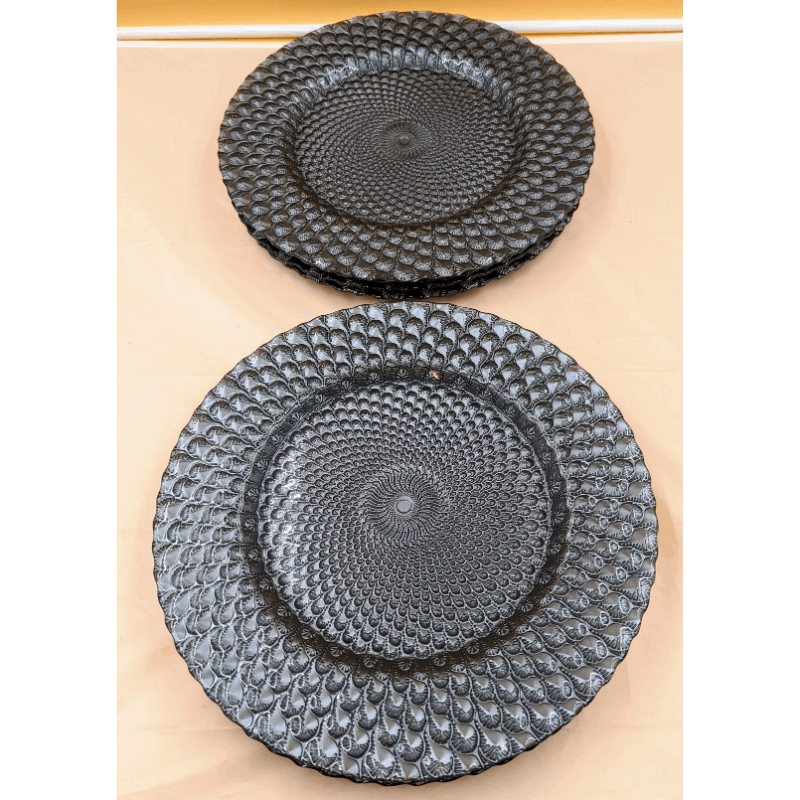 Set of 8  Elegant Charger Plates Furniture & Home Decor KW Consignment Inc. 220.00