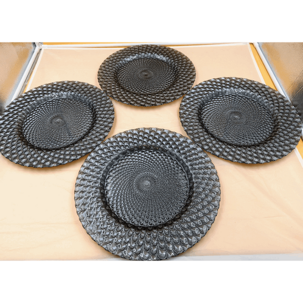 Set of 8  Elegant Charger Plates Furniture & Home Decor KW Consignment Inc. 220.00