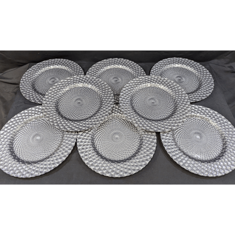 Set of 8  Elegant Charger Plates Furniture & Home Decor KW Consignment Inc. 220.00