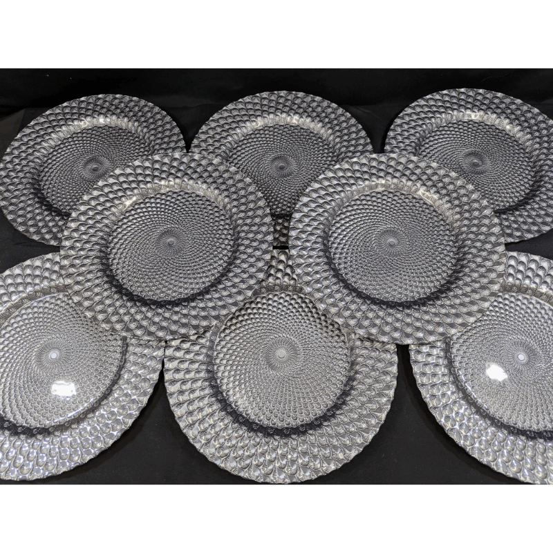 Set of 8  Elegant Charger Plates Furniture & Home Decor KW Consignment Inc. 220.00
