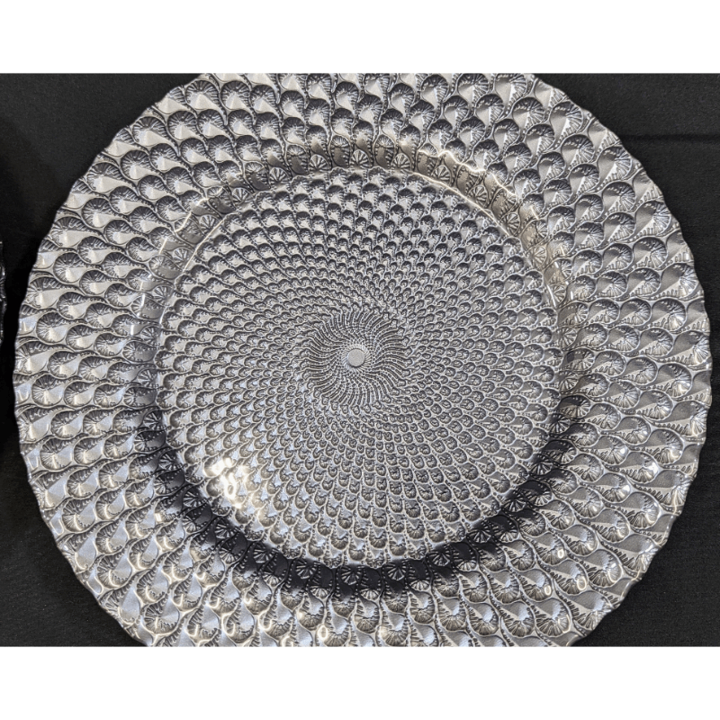 Set of 8  Elegant Charger Plates Furniture & Home Decor KW Consignment Inc. 220.00