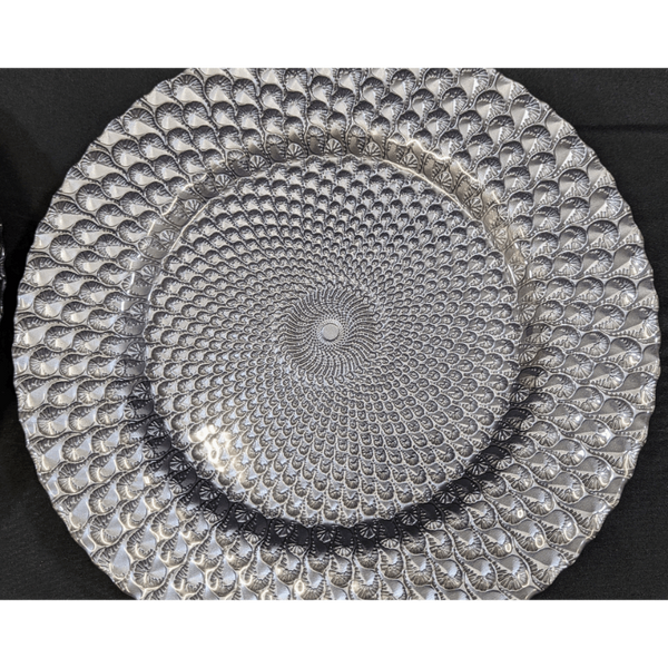 Set of 8  Elegant Charger Plates Furniture & Home Decor KW Consignment Inc. 220.00