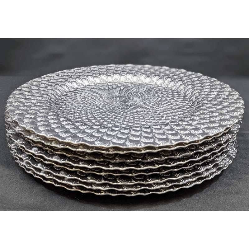 Set of 8  Elegant Charger Plates Furniture & Home Decor KW Consignment Inc. 220.00