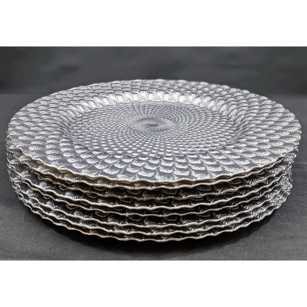 Set of 8  Elegant Charger Plates Furniture & Home Decor KW Consignment Inc. 220.00