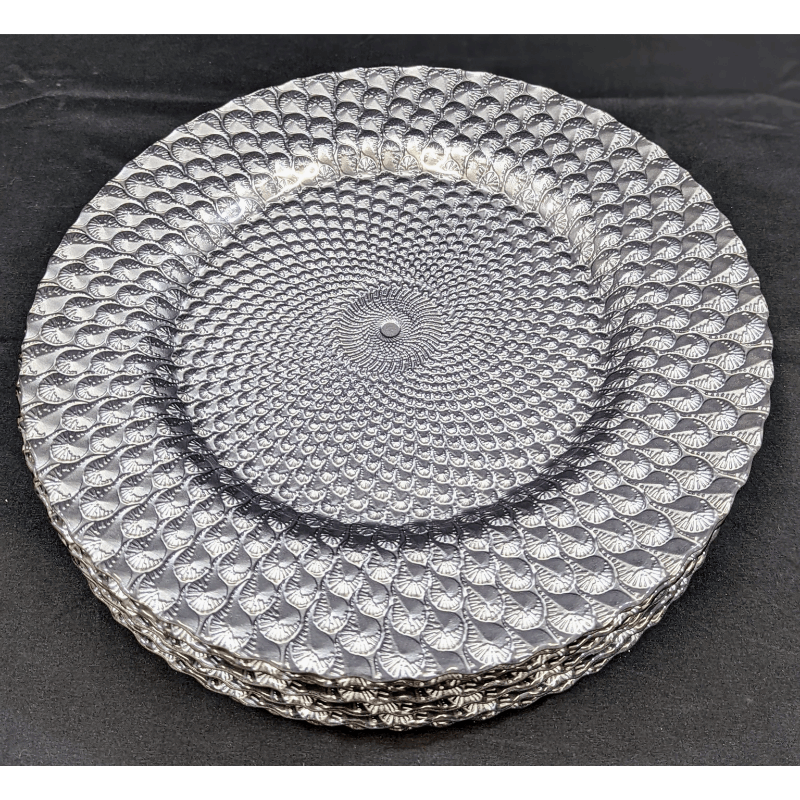 Set of 8  Elegant Charger Plates Furniture & Home Decor KW Consignment Inc. 220.00