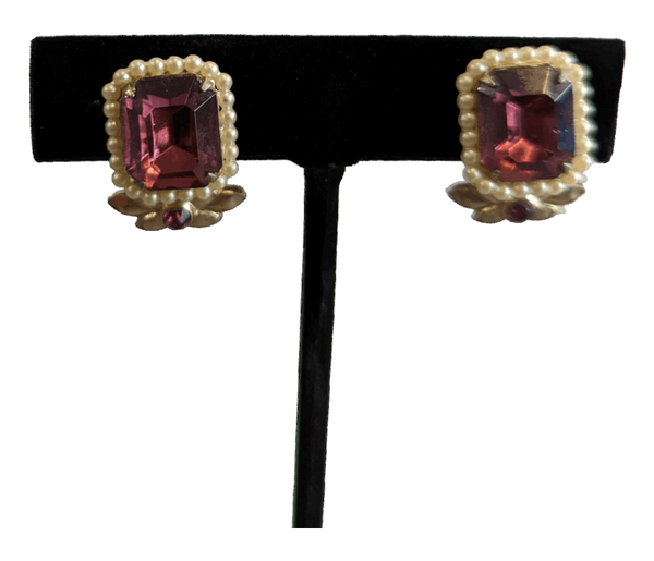 Antique Rhinestone Earrings Jewelry KW Consignment Inc. 25.00