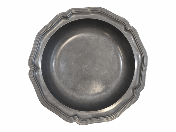 Pewter Bowl with Scalloped Edges KW Consignment Inc.