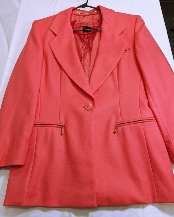 Pink Escada 2 Piece Suit Set