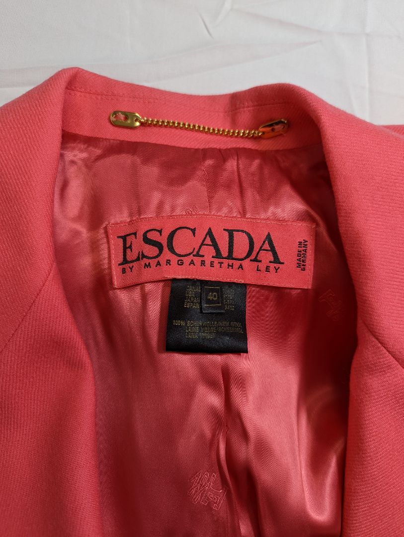 Pink Escada 2 Piece Suit Set