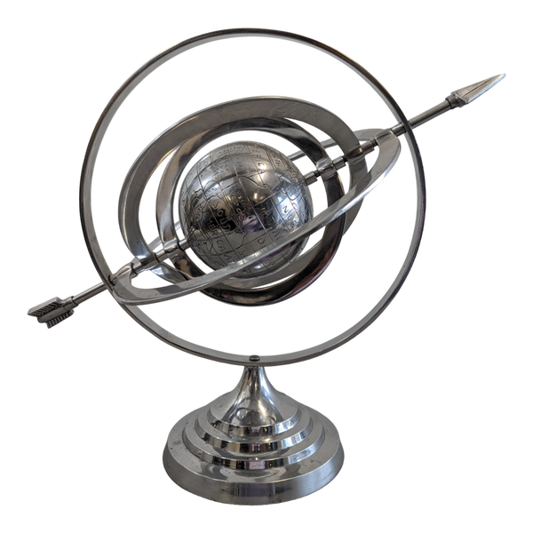 Nautical Marine Stainless Globe Furniture & Home Decor KW Consignment Inc. 98.00