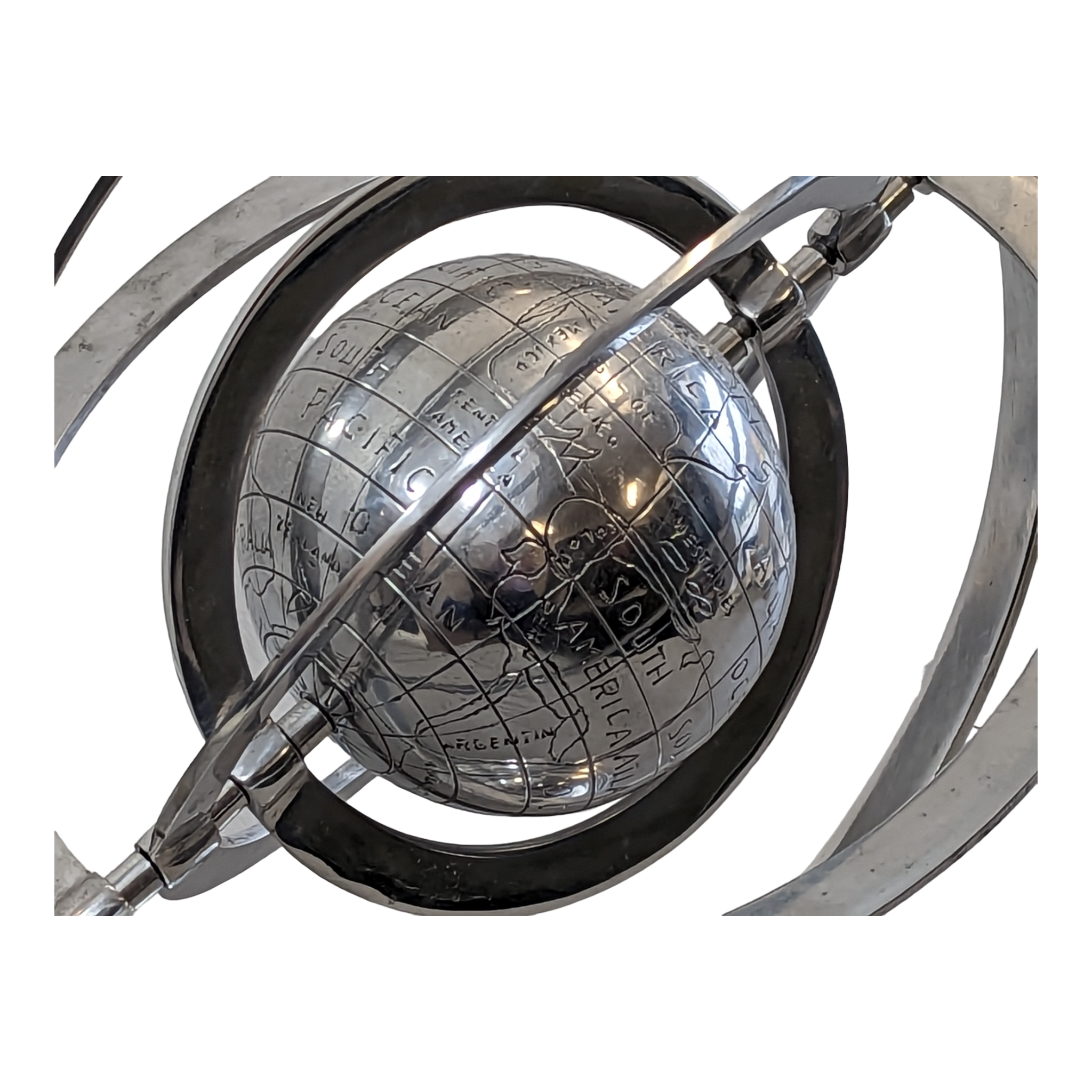 Nautical Marine Stainless Globe Furniture & Home Decor KW Consignment Inc. 98.00