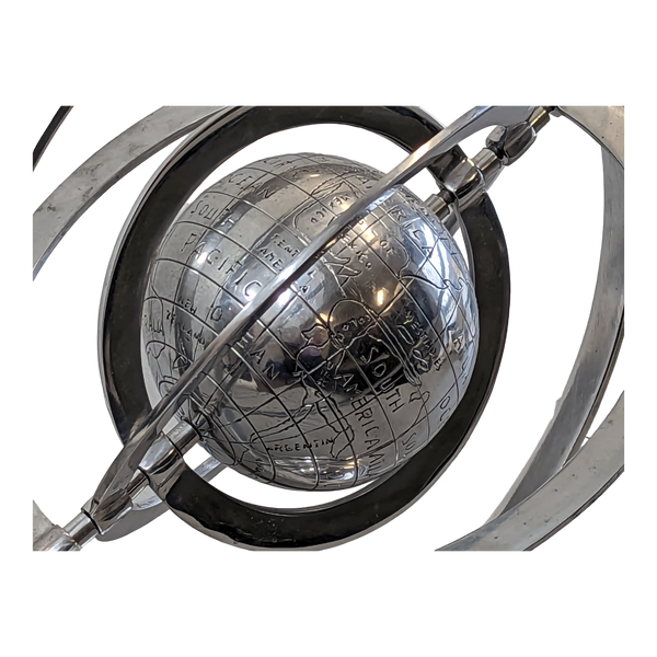 Nautical Marine Stainless Globe Furniture & Home Decor KW Consignment Inc. 98.00