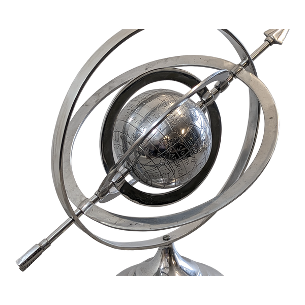 Nautical Marine Stainless Globe Furniture & Home Decor KW Consignment Inc. 98.00