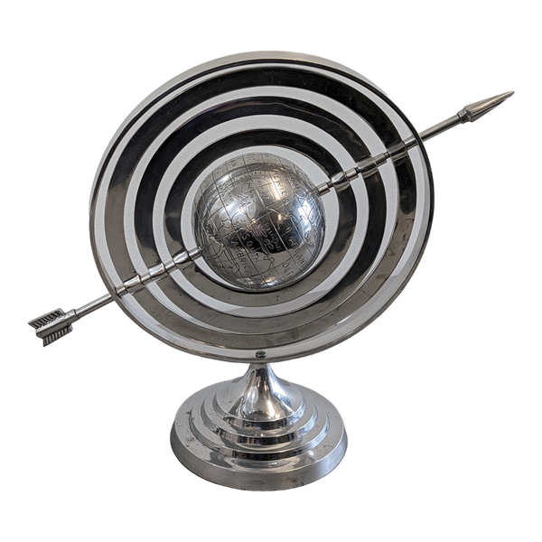 Nautical Marine Stainless Globe Furniture & Home Decor KW Consignment Inc. 98.00