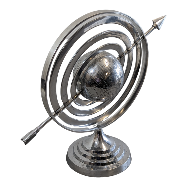 Nautical Marine Stainless Globe Furniture & Home Decor KW Consignment Inc. 98.00