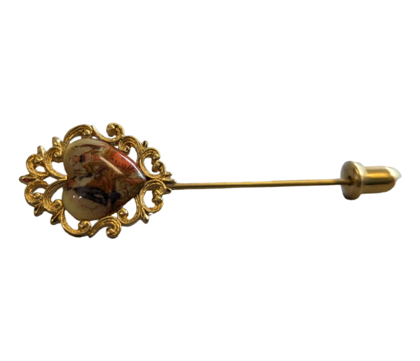 Hand Painted Porcelain Stick Pin Accessories KW Consignment Inc. 28.00