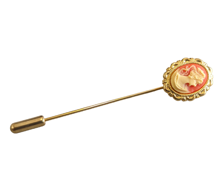 Vintage Cameo Stick Pin Accessories KW Consignment Inc. 30.00