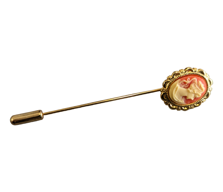 Vintage Cameo Stick Pin Accessories KW Consignment Inc. 30.00