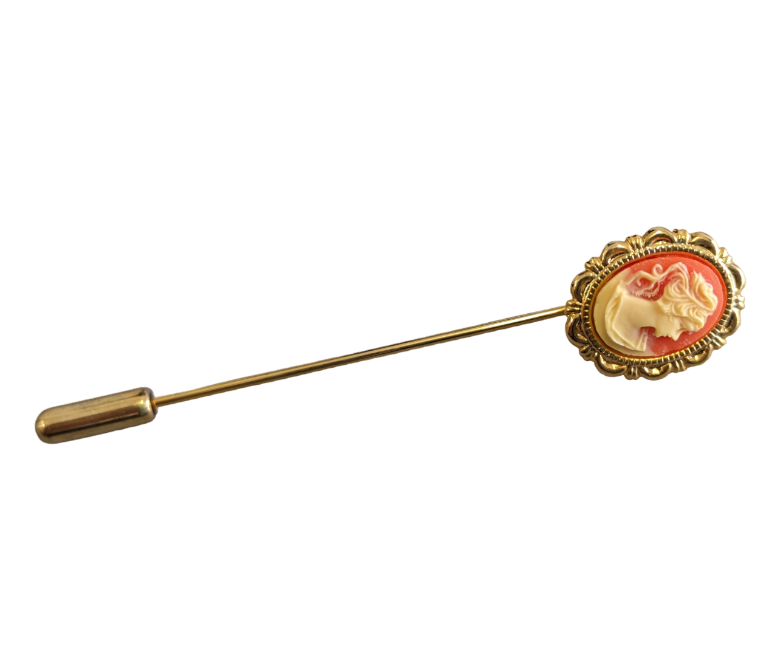 Vintage Cameo Stick Pin Accessories KW Consignment Inc. 30.00
