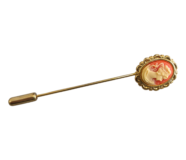 Vintage Cameo Stick Pin Accessories KW Consignment Inc. 30.00