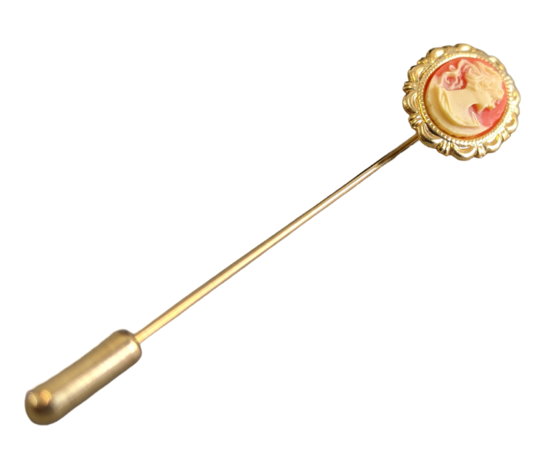 Vintage Cameo Stick Pin Accessories KW Consignment Inc. 30.00