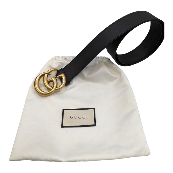 Classic black 2025 gucci belt
