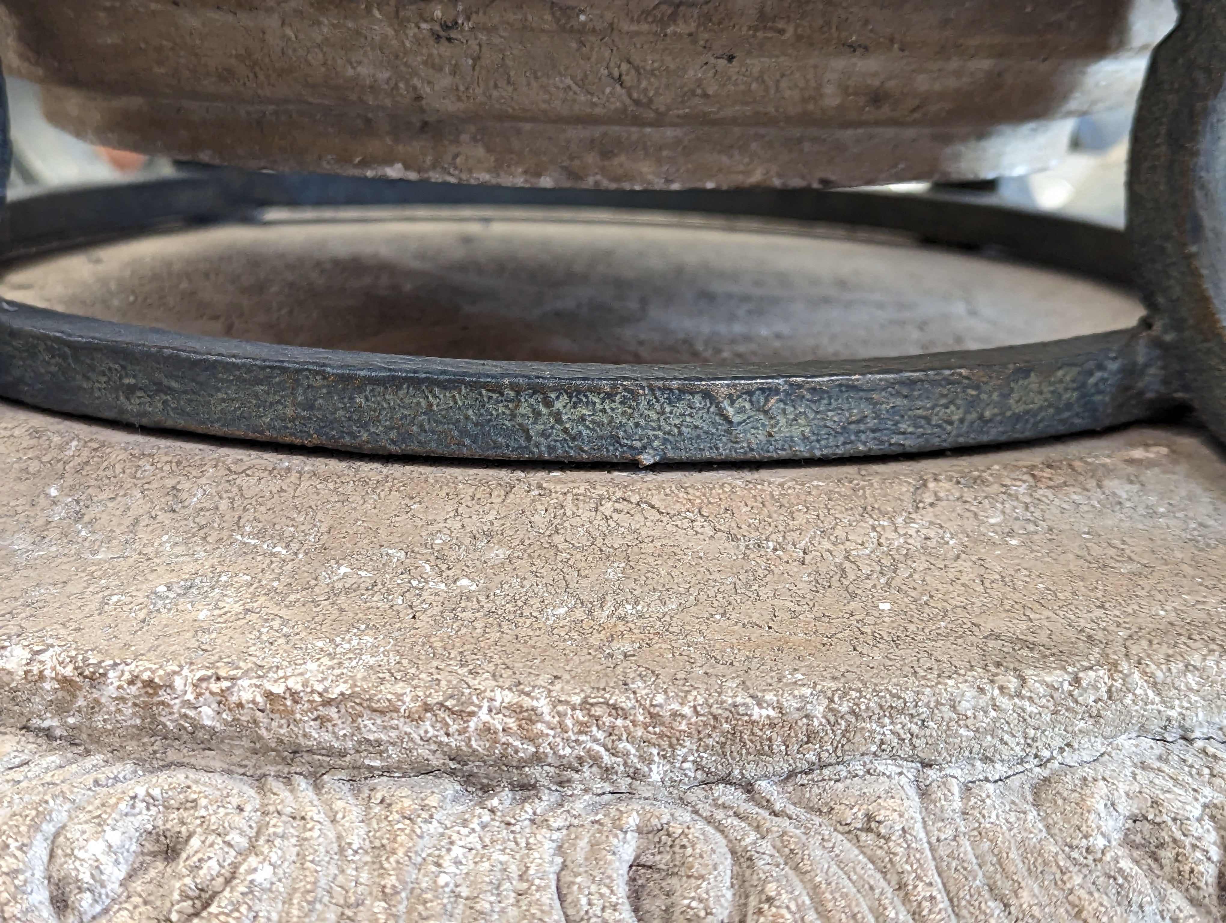 Faux concrete & metal table Unique Finds KW Consignment Inc. 164.99