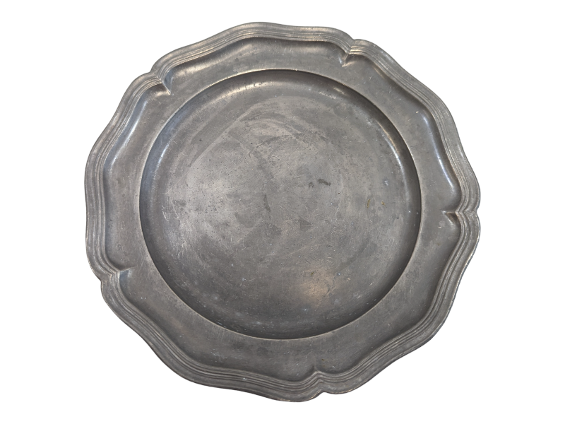 Crown Castle Pewter Bread Plate KW Consignment Inc.