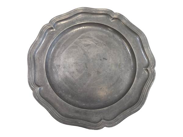 Crown Castle Pewter Bread Plate KW Consignment Inc.