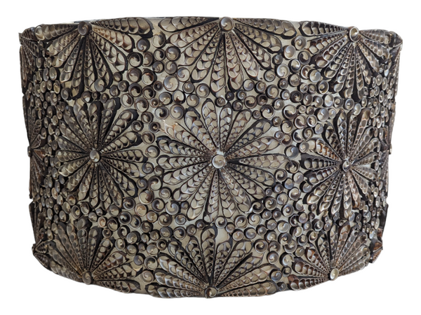 Shell Wall Decoration, Floral Patterned KW Consignment Inc.