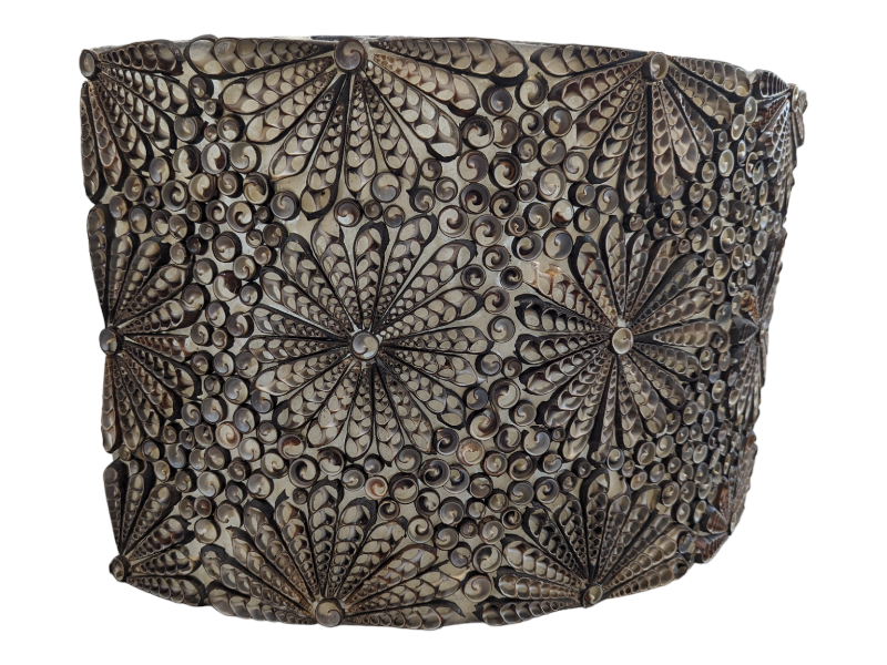 Shell Wall Decoration, Floral Patterned KW Consignment Inc.