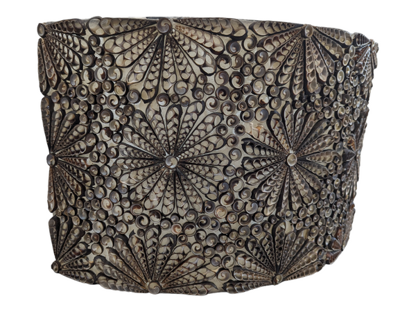 Shell Wall Decoration, Floral Patterned KW Consignment Inc.