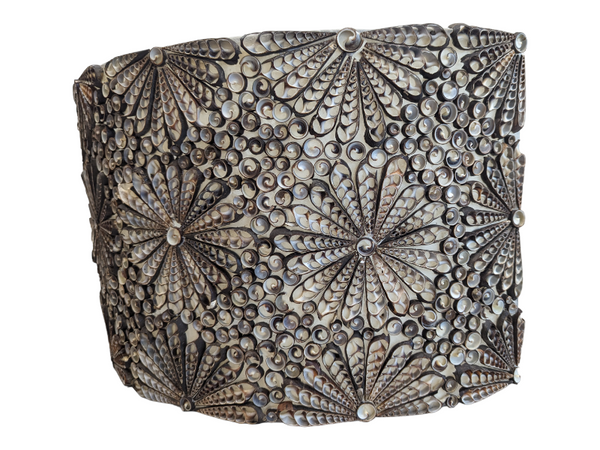 Shell Wall Decoration, Floral Patterned KW Consignment Inc.
