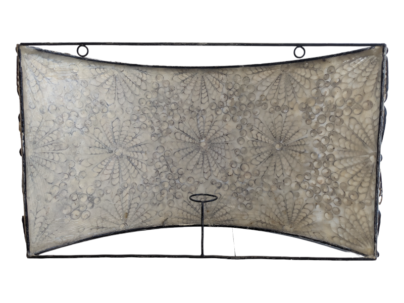 Shell Wall Decoration, Floral Patterned KW Consignment Inc.