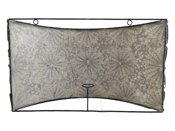 Shell Wall Decoration, Floral Patterned KW Consignment Inc.