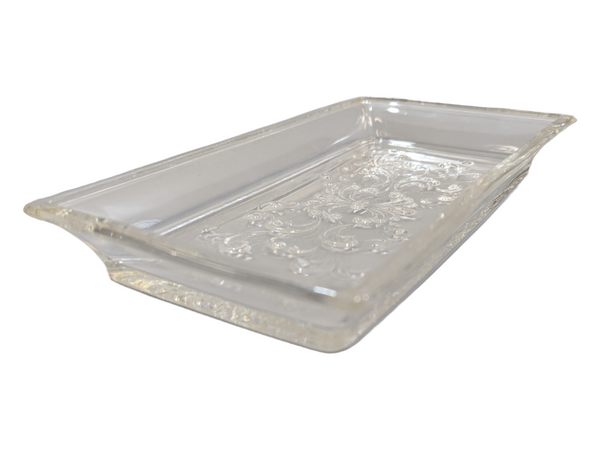 Vintage Glass Rectangle Dish KW Consignment Inc.