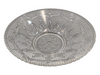 Vintage Glass Floral Pattern Serving Bowl KW Consignment Inc.