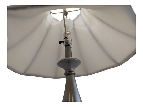Silver Table Lamp with Bulb KW Consignment Inc.