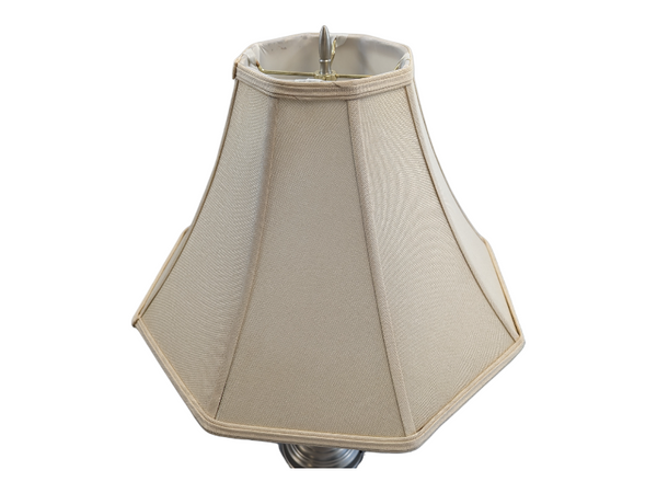 Silver Table Lamp with Bulb KW Consignment Inc.