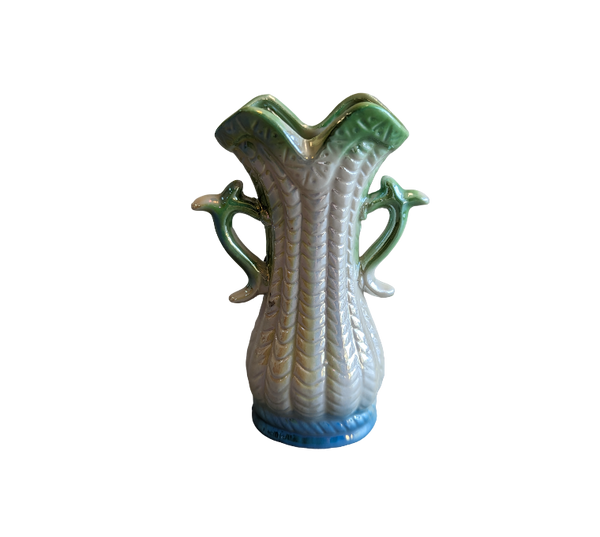 4.5" Blue + Green Decorative Vase