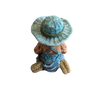 Teddy Bear in Blue hat with Flowers