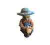 Teddy Bear in Blue hat with Flowers