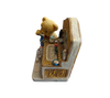 Teddy Bear Brushing teeth in Mirror
