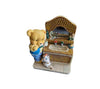 Teddy Bear Brushing teeth in Mirror