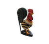 Solid Wood Hand Painted Rooster