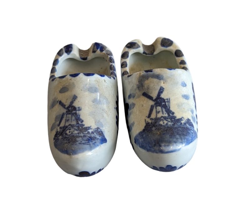 Vintage Daft Blue Clogs Ashtrays